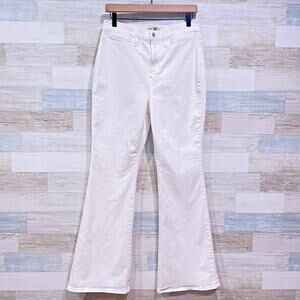Madewell The Perfect Vintage Flare Jeans Tile White High Rise Stretch Womens 29